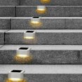 thumbnail image 3 of 4 Pack Solar Deck Lights Led Solar Step Lights Waterproof Fence Lights For Outdoor Steps Fence, 3 of 5