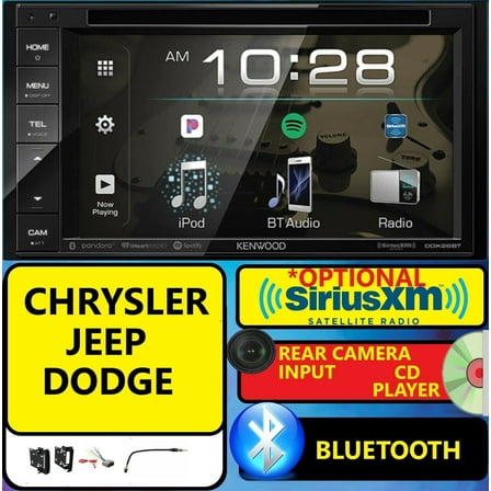 CHRYSLER JEEP DODGE Jensen Navigation Double Din DVD Radio Stereo bluetooth bt