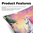 Unicorn 2Pack Velvet Pillow Inserts with Unique Patterns Chair