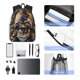 thumbnail image 4 of Fotbe Fiery Skull Trio Mochila Ligera Casual para Laptop para Hombres y Mujeres, Mochila Impermeable de Uso Diario, Mochila para Universidad, 4 of 6