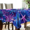 thumbnail image 5 of Yayeee Tablecloths 54" x 54" Rectangle Wrinkle Resistant Party Table Cover, Neon Pink Starfish, 5 of 8