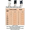thumbnail image 2 of Avamo Mens Cotton Capri Long Shorts Below Knee Loose Fit Elastic Drawstring Straight Leg Casual Linen Shorts with Pockets, 2 of 3