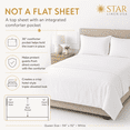thumbnail image 6 of Embrace Jacquard Top Sheet White 94 x 92 Queen - Triple Bed Sheeting - Not a Flat Sheet (1), 6 of 7
