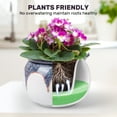 thumbnail image 5 of ‌EFISPSS 6" Self-Watering Ceramic Planter for African Violets - Red Gradient | Stylish Home Decor‌, 5 of 8