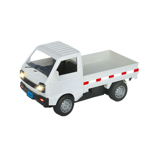 1:16 Scale Remote Control Cargo Truck RC Vehicle with LED Lights, Mini Drift Realistic RC Pickup Car Toy for Boys & Girls, Compact Design