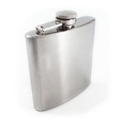 Chrome Stainless Steel Premium Portable Hip Flask 8oz