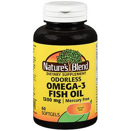 Natures Blend Omega-3 Fish Oil 1200 mg Odorless Enteric Coated - 60