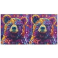 thumbnail image 2 of Haosy Hardcover 3 Ring Binder 1.5 Inch Ring Decorative Binder Organizer for Home School Office, Colorful Bear and Star, 2 of 10