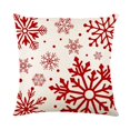 thumbnail image 4 of Funda de cojín navideña roja de 45 cm, funda de almohada, adornos navideños 2025 para el hogar, decoración navideña de Año Nuevo, 4 of 6
