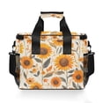 thumbnail image 7 of FORMRS Insulated Cooler Bag 24 Cans Capacity Soft Leakproof Lunch Box with Side Pockets, Watercolor Sunflowers and Leaves, 7 of 7