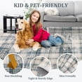 thumbnail image 5 of Haperlare 10'x13' Modern Plaid Area Rug Washable Rugs, Non Slip Ultra Soft Rug Stain Resistant Farmhouse Rug Carpet for Living Room Bedroom Dining Room, Blue, 5 of 8