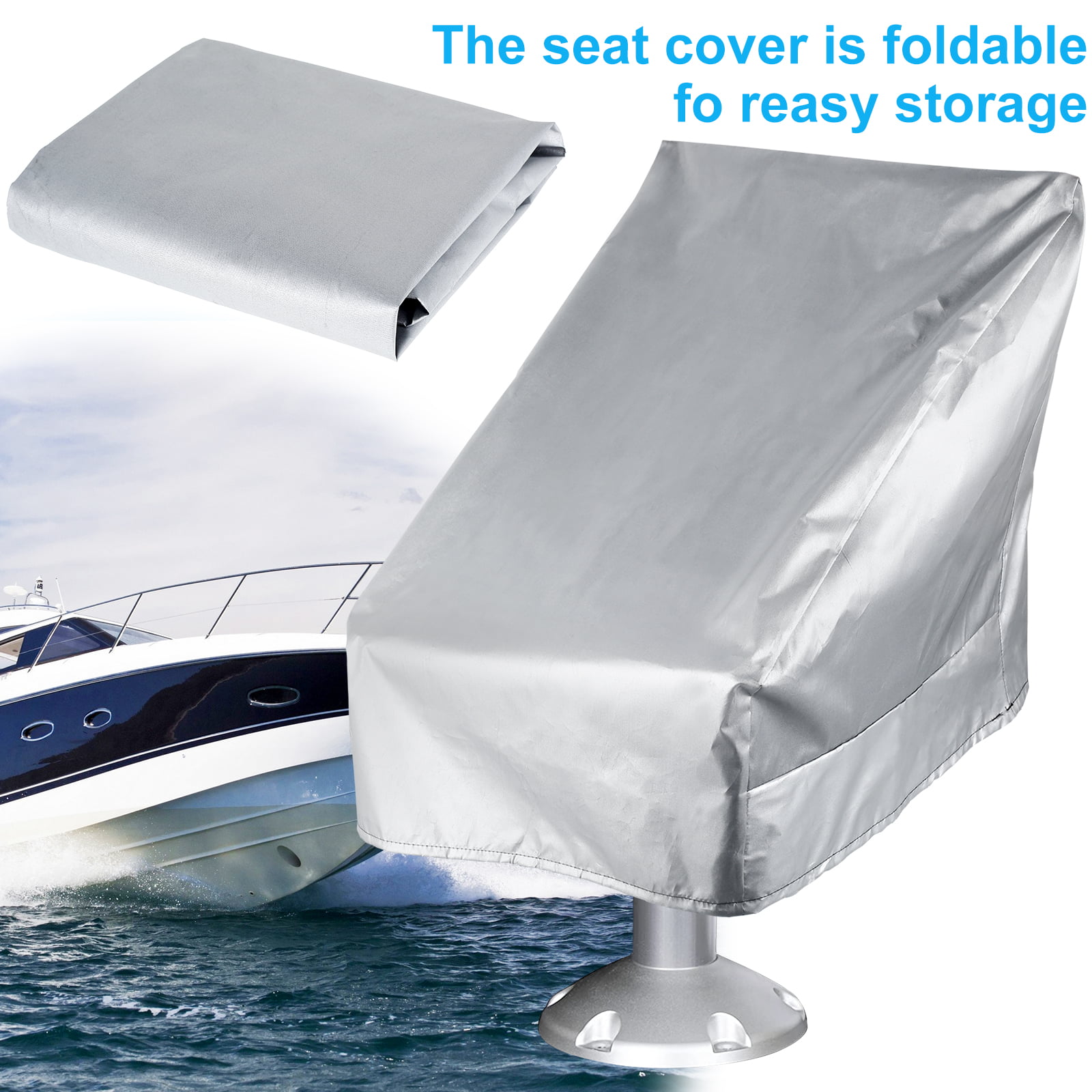 Protoiya Boat Seat Cover Heavy Duty Canvas Seat Covers Waterproof Boat  Folding Seat Cover Durable Weather Resistant Fishing Chair Protective Cover  to