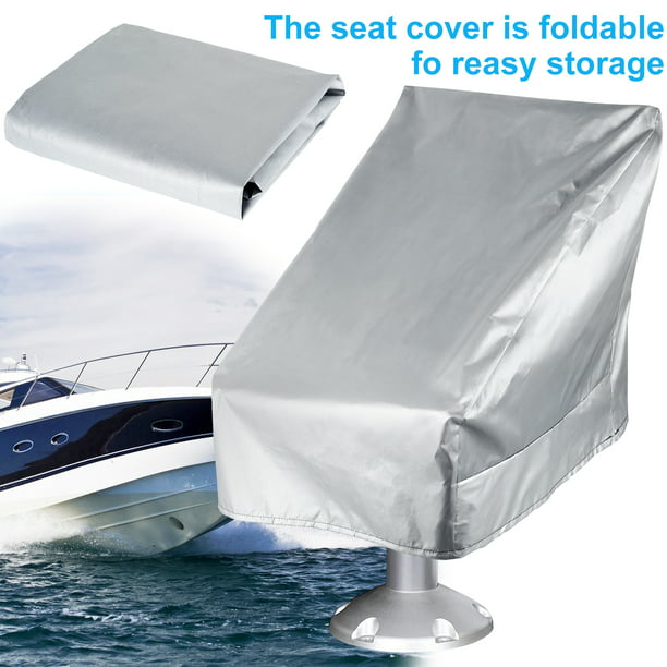 Boat Seat Cover Heavy Duty Canvas Seat Covers Waterproof Boat Folding Seat  Cover Durable Weather Resistant Fishing Chair Protective Cover to Prevent  Sun Damage 