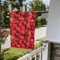 thumbnail image 5 of Easygdp Strawberry Red Garden Flag Yard Flag Welcome Flag, Double-Sided, Weather Resistant for Outdoor Decor - 28"x40", 5 of 9