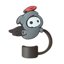 MOQIN Halloween Straw Cover Cap for Stanley Cup 40oz/30oz Tumbler, 10mm Reusable Cute Ghost Drinking Straw Topper Accessories, Portable Protector Plugs Decorations Gifts for Party Halloween