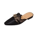 thumbnail image 3 of KEVCHE Loafer Mules for Women ,Rhinestone Slip On Mule Flats, Pointed Toe Casual Dressy Shoes , Lightweight Comfortable Office Walking Loafers, 3 of 7