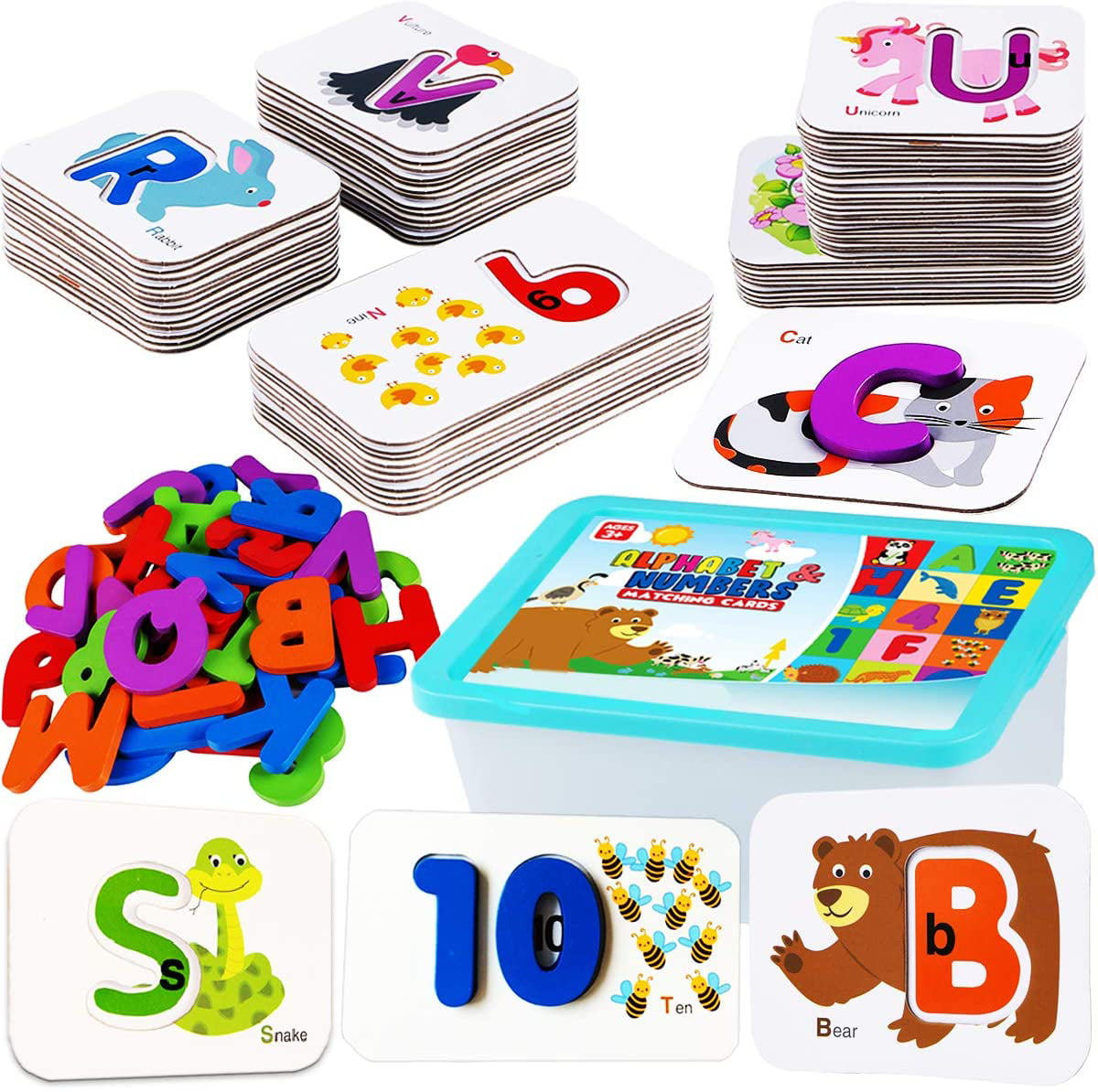 Kids Flash Cards Educational Learning Flashcards Numbers Alphabet Words Maths 