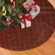 thumbnail image 2 of Falda para árbol de Navidad a cuadros del clan Maxwell, suave y divertida, decoración navideña navideña de granja de 30", 2 of 4