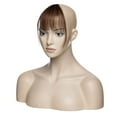 thumbnail image 3 of Clips dans les Cheveux Humains Franges Frange Extensions de Cheveux Air Bangs 3D Cheveux Raides, 3 of 5