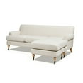thumbnail image 3 of Jennifer Taylor Home Alana 88" Lawson L-Shape Reversible Living Room Sectional Sofa, Light Beige, 3 of 11