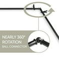thumbnail image 3 of Lucid Corner Window Curtain Rod 13/16 inch dia. 28-48" - Black, 3 of 3