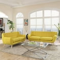 thumbnail image 3 of Modway Remark 2-Piece Fabric and Rubberwood Living Room Set in Sunny Yellow, 3 of 6