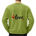 thumbnail image 4 of Ceisia Men's Valentine's Day Heart Print Sweatshirt | Relaxed Winter Casual Pullover Gift, 4 of 5