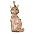 thumbnail image 1 of 14K Rose Gold Cat Pendant - 38 mm, 1 of 2