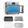 thumbnail image 3 of PlumChef 26QT Large Capacity French Double-Door Air Fryer Convection Toaster Oven, 1700W, 14 Preset Menus, 7-in-1 Multi-Function (Bake, Roast, Gril,Toast,Dehydrate&Defrost), Stainless Steel,silvery, 3 of 15