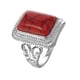 thumbnail image 2 of Anillos para mujer, regalos para mujer, verde, rojo, turquesa, tallado geométrico, joyería para hombres y mujeres, anillo de joyería., 2 of 2