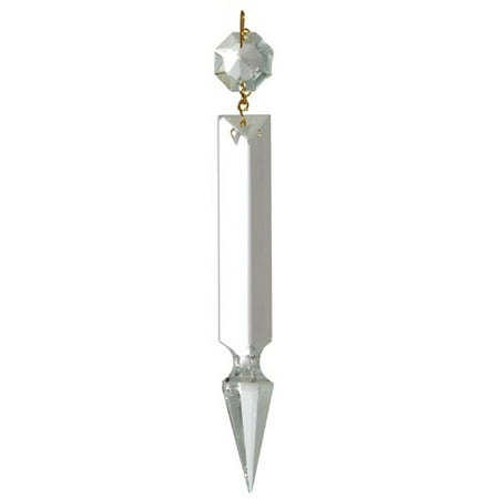 

B&P Lamp® 4 Inch (100MM) Uncut Prism Spear Type Nickel Pin