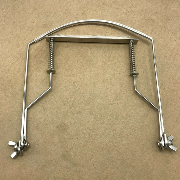 Harmonica Neck Holder 10 Holes Blues Harp Mouth Stand Harmonic Rack -Silver