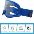 thumbnail image 3 of Motorcycle Goggle ATV Dirt Bike Off Road Racing Motocross Goggles for Men,Women, Adults, 3 of 6