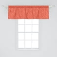 thumbnail image 2 of Ambesonne XOXO Window Valance, Hand Paint Hearts Word of Love, 54" X 18", Salmon and White, 2 of 3