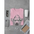 thumbnail image 3 of Corgi Portrait W Santa Hat T-Shirt Men -Image by Shutterstock, Male x-Large, 3 of 4