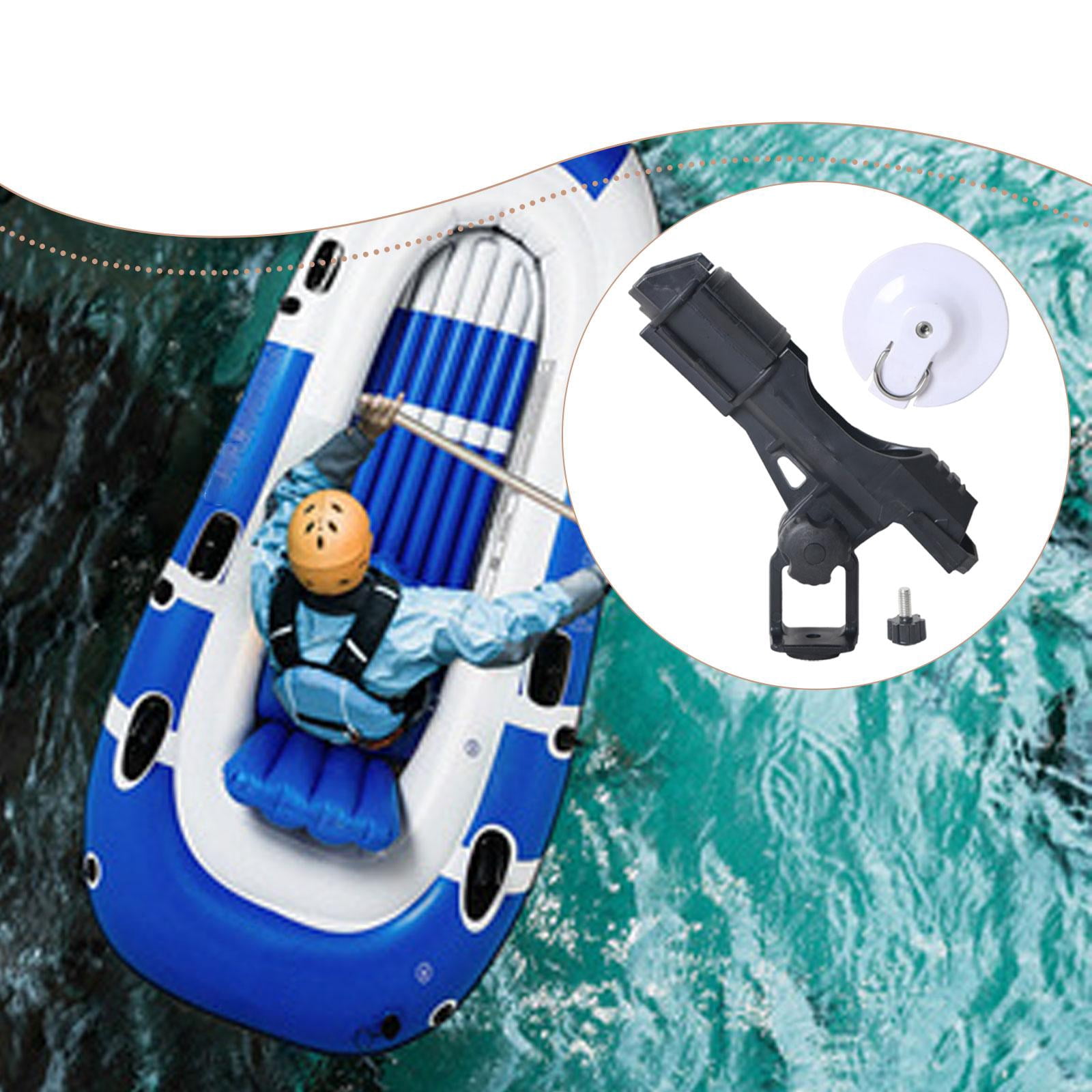 Miulika Fishing Rod Holder Adjustable Fishing Pole Holder Inflatable Boat Rod Mount Bracket Secure Accessories Lightweight Construction Suitable for Kayak Boa White Base