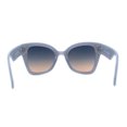 thumbnail image 4 of Womens Oversize Butterfly Thick Horn Rim Plastic Sunglasses Blue Peach, 4 of 4