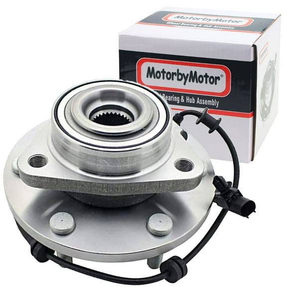 MotorbyMotor 515155 Ensemble de Roulement de Moyeu de Roue avant 4WD avec 6 Crampons en ABS Compatible avec Nissan Armada 2012-2015, Assemblage de Moyeu de Roue Nissan Titan 2012-2015-4x4