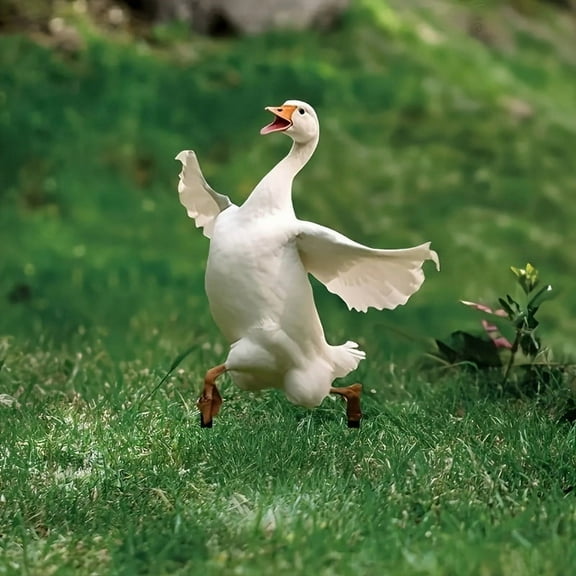 YardVibe Acrylic Goose Decorative Garden Stakes Funny Duck Yard Art for Garden, Outside Garden Art Outdoor Decorative Stake Accessories Yard Decorations Whimsical Ornamental Gardening Stakes