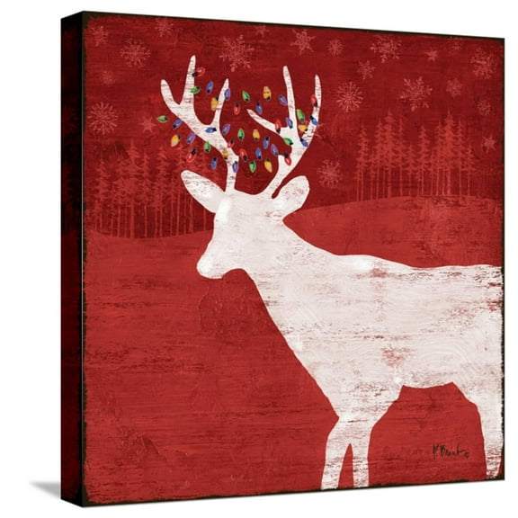 Art.com Woodland Holiday II Stretched Canvas Print Wall Art by Paul Brent, 16" x 16"