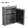 thumbnail image 5 of CQSXDA 24'' x 27'' Wall Mounted Bathroom Storage Cabinet with Mirror, Medicine Cabinet with Height Adjustable Shelf, Over the Toilet Space Saver Cabinet, 5 of 15