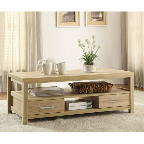 Linon Home Decor Aspen Coffee Table, Blonde
