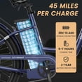 thumbnail image 6 of Lilypelle 26" Electric Bike for Women Adults, 36V 10.4Ah UL2849 (By SGS) Battery ,350W Helical Motor w/ 700W peak power , 7-Speed Electric Bicycle w/ Front Fork Suspension,Max 20mph,50 Miles,Class 2, 6 of 7