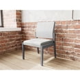thumbnail image 4 of Pemberly Row Chaise d'Appoint Sans Accoudoirs pour Réception, Cadre en Bois, Gris, 4 of 5