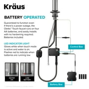 Kraus OlettoTall Modern Single-HandleTouch Kitchen Sink Faucet with Pull Down Sprayer in Spot Free Stainless Steel