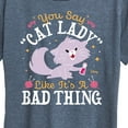 thumbnail image 3 of Disney Classics - Cats & Dogs - Cat Lady Like Its A Bad Thing - Women's Short Sleeve Graphic T-Shirt, 3 of 5
