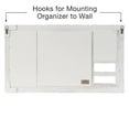thumbnail image 5 of Excello Global Products Large Rustic Wall Mounted Jewelry Organizer: 28"x16" - White - EGP-HD-0158-OS, 5 of 5