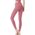 thumbnail image 2 of Azuki Leggings suaves de cintura alta para mujer, pantalones de yoga suaves con control de barriga, 2 of 4
