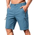 thumbnail image 2 of Mens Golf Shorts Relaxed Fit Stretch Business Casual Short Button Elastic Waist Bermuda Workout Short, S, 2 of 8