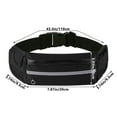 thumbnail image 2 of Harlier Running Belt, Waterproof Fanny Pack for Women Men, Workout Running Waist Pack Bag with Foldable Water Bottle Holder, Adjustable Running Pouch Accessories for All Phones, 2 of 8